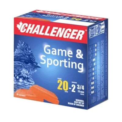 Challenger Game & Sporting 20ga 2 3/4 7.5 7/8 Oz Challenger Game & Sporting 20ga 2 3/4 7.5 7/8 Oz