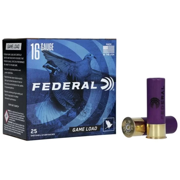 Federal Game Load 16ga 2 3/4 in 1165 Fps 1 oz 6 Shot