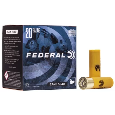 Federal Game Load 20ga 2 3/4in 1210 Fps 7/8oz 6 Shot