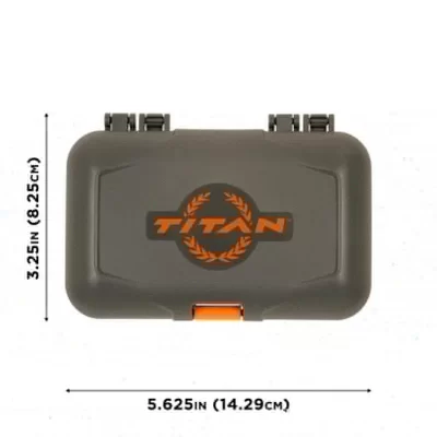 Allen Company Titan Broadhead Box & Caddy - Holds 6 Broadheads with Closed Width Up to 1-3/8" - Outdoor Storage for Bow, Compoun