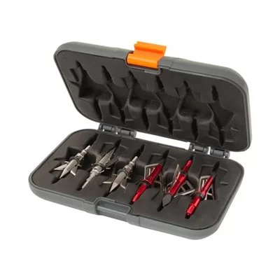 Allen Company Titan Broadhead Box & Caddy - Holds 6 Broadheads with Closed Width Up to 1-3/8" - Outdoor Storage for Bow, Compoun