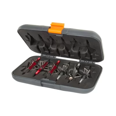 Allen Company Titan Broadhead Box & Caddy - Holds 6 Broadheads with Closed Width Up to 1-3/8" - Outdoor Storage for Bow, Compoun