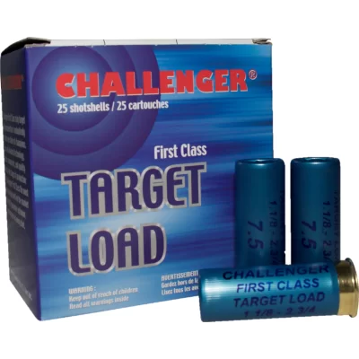 Challenger first class target load 12 gauge 2 3/4 70mm handicap high velocity 7.5 1 1/8 oz 1200fps