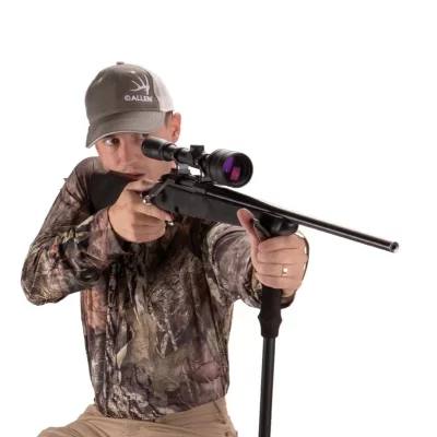 Allen Company Monopod Shooting Stick and Gun Rest - Accessoires de chasse polyvalents avec hauteur réglable - Aluminium Allen Company Monopod Shooting Stick and Gun Rest - Accessoires de chasse polyvalents avec hauteur réglable - Aluminium