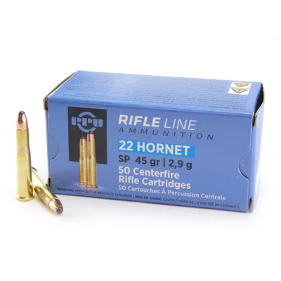 Rifle Line Ammunition 22 Hornet SP 45gr 2,9g 50 Centerfire Rifle Cartridges Rifle Line Ammunition 22 Hornet SP 45gr 2,9g 50 Centerfire Rifle Cartridges