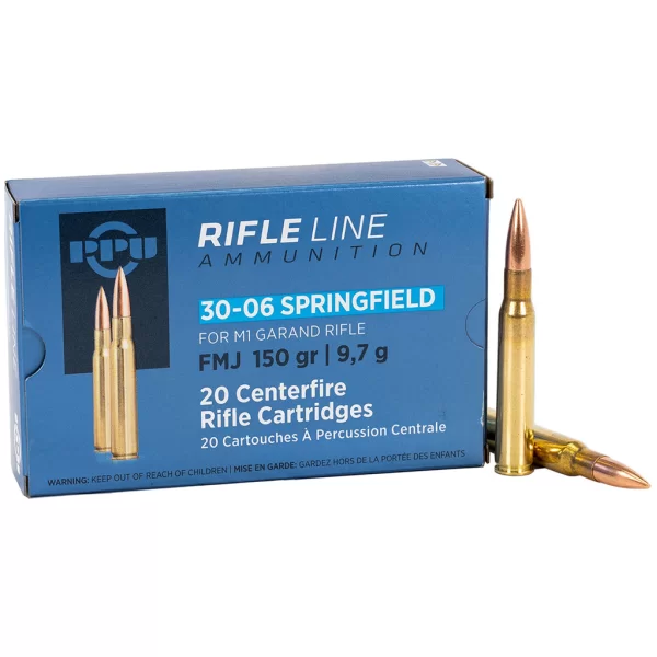 Rifle Line Ammunition 30-06 Springfield FMJ 150gr 9,7g for M1 Garand Rifle