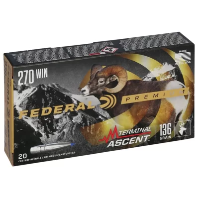 Federal Premium 270 Win 136gr Terminal Ascent Federal Premium 270 Win 136gr Terminal Ascent