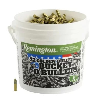 Remington 22lr 36gr high velocity hollow poinit bucket 1400 rounds Remington 22lr 36gr high velocity hollow poinit bucket 1400 rounds