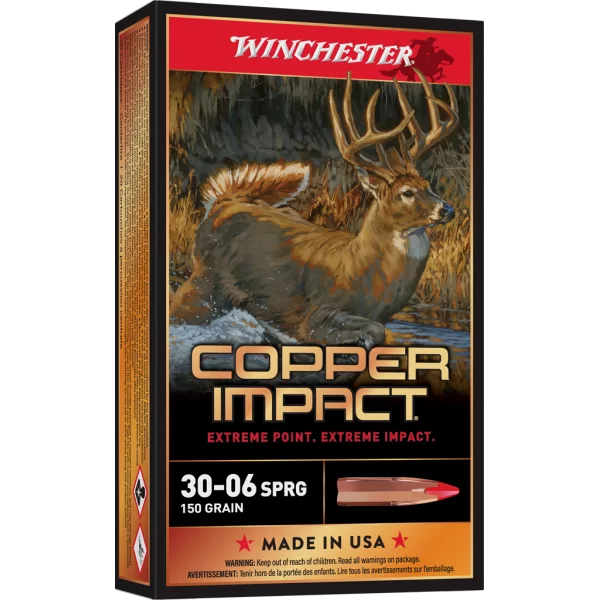 Winchester 30-06 sprg 150gr copper impact