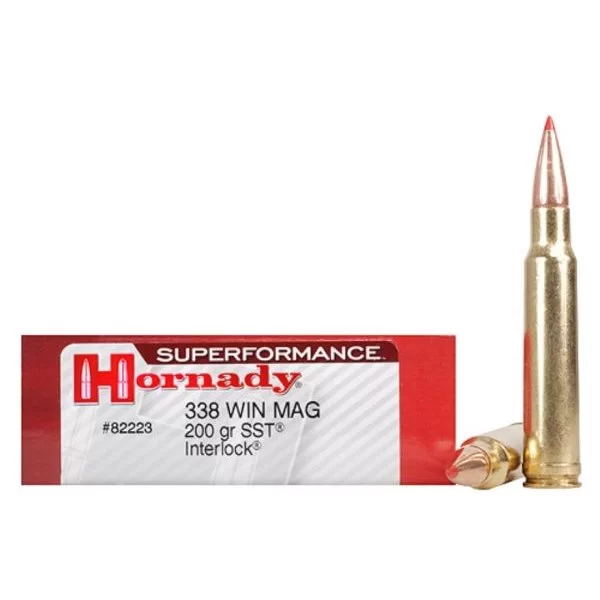 Hornady Superformance 338 Win Mag 200 Gr SST